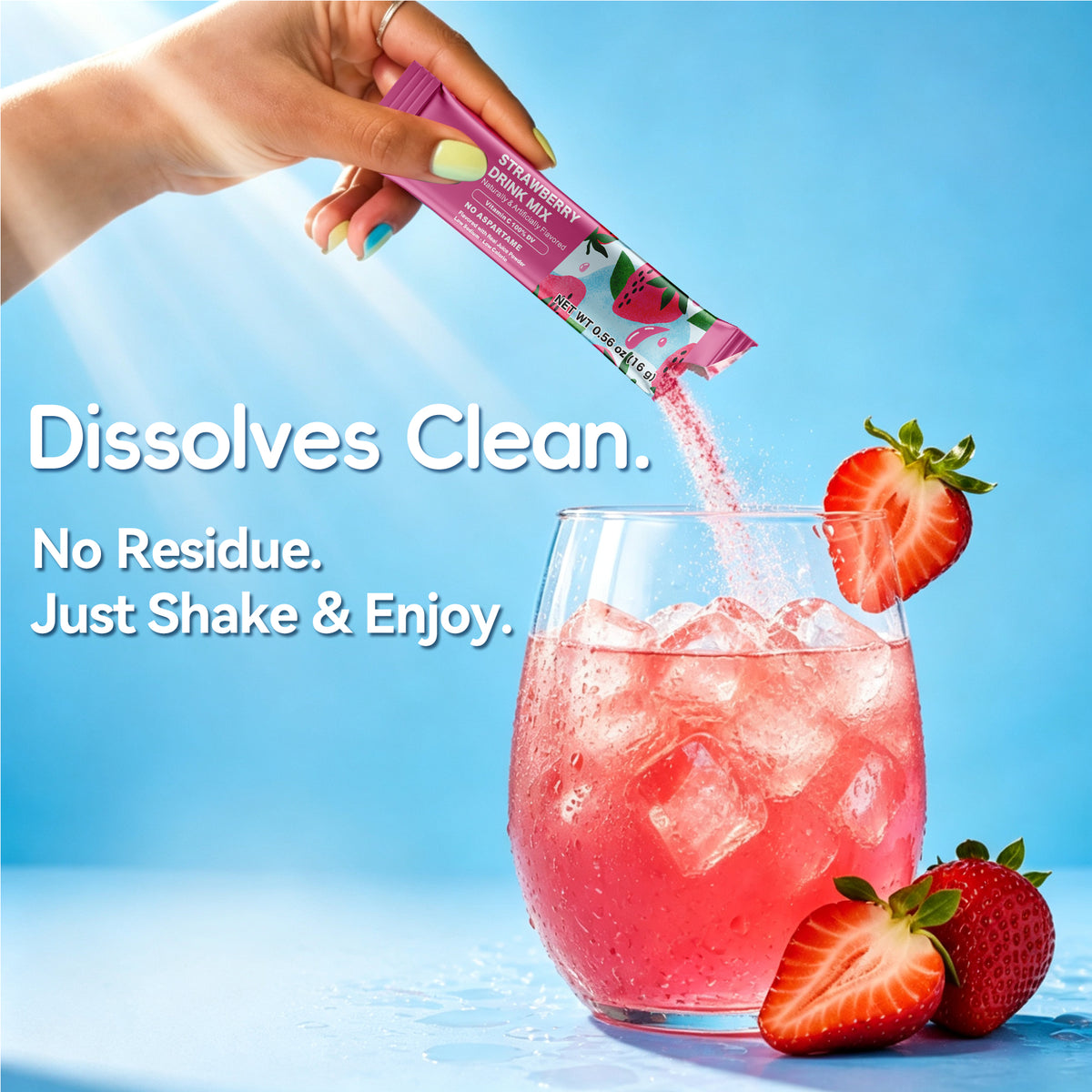 Strawberry Water Flavoring Drink Mix Packets