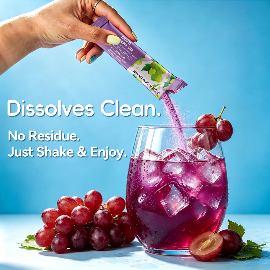 Grape Water Flavoring Drink Mix Packets