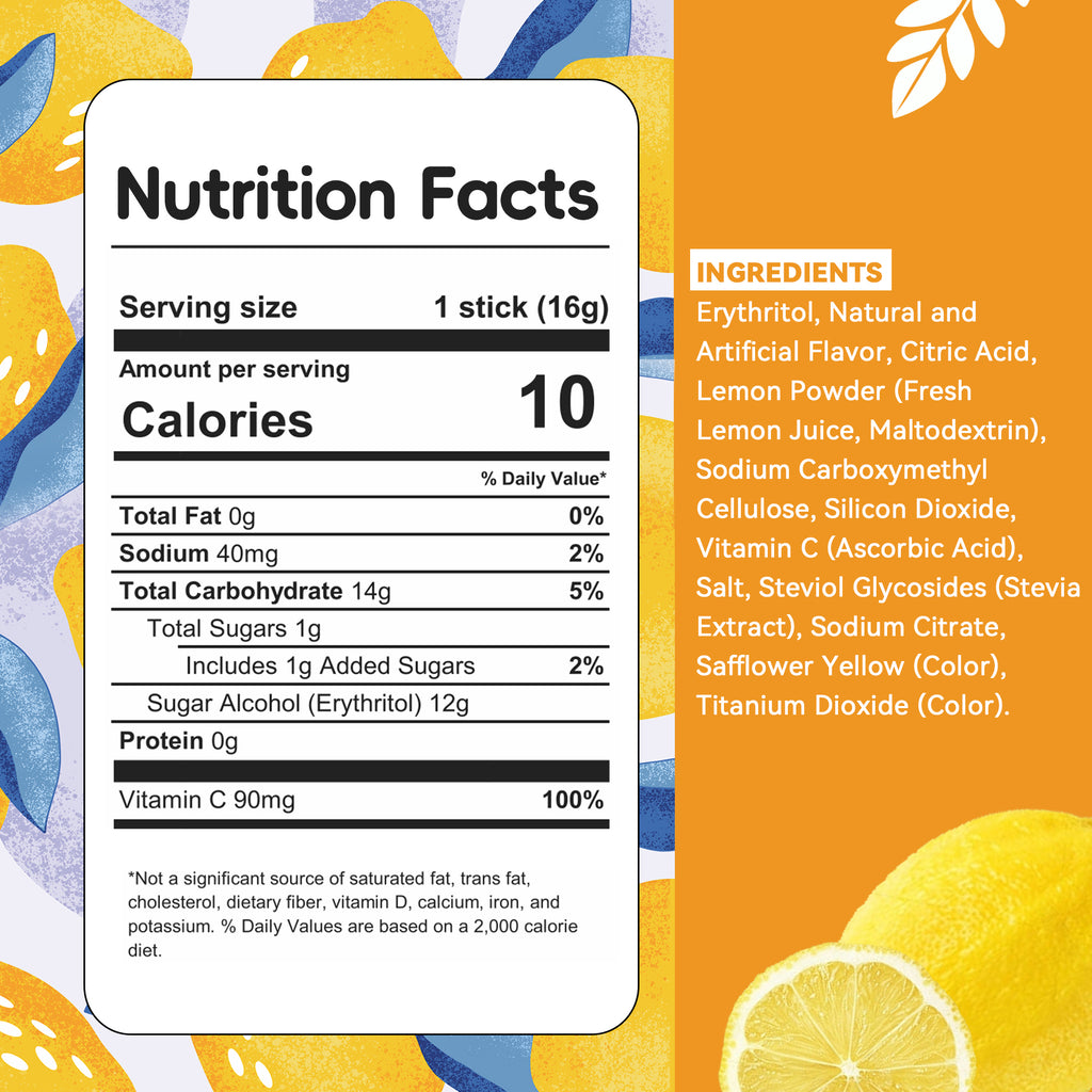 Lemonade Water Flavoring Drink Mix Packets