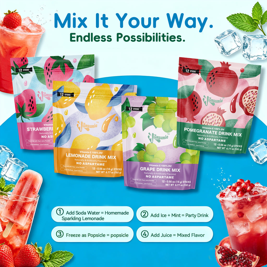 Grape Water Flavoring Drink Mix Packets