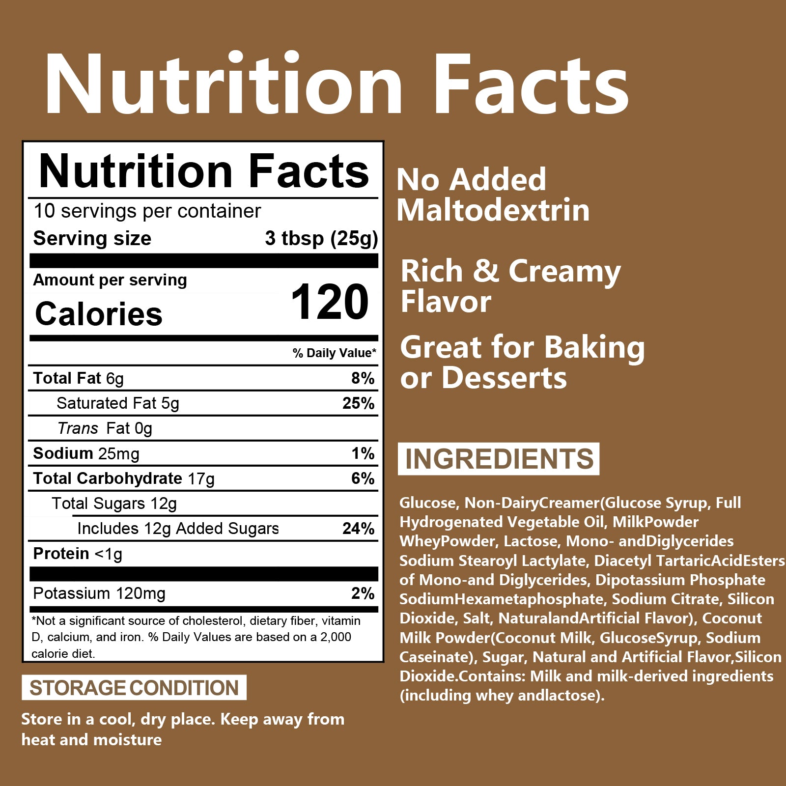 Coconut Milk Powder Drink Mix