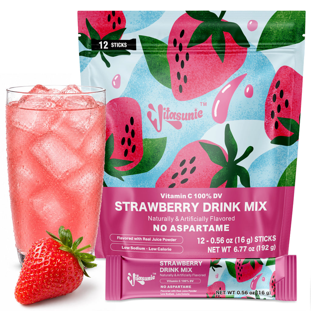 Strawberry Water Flavoring Drink Mix Packets