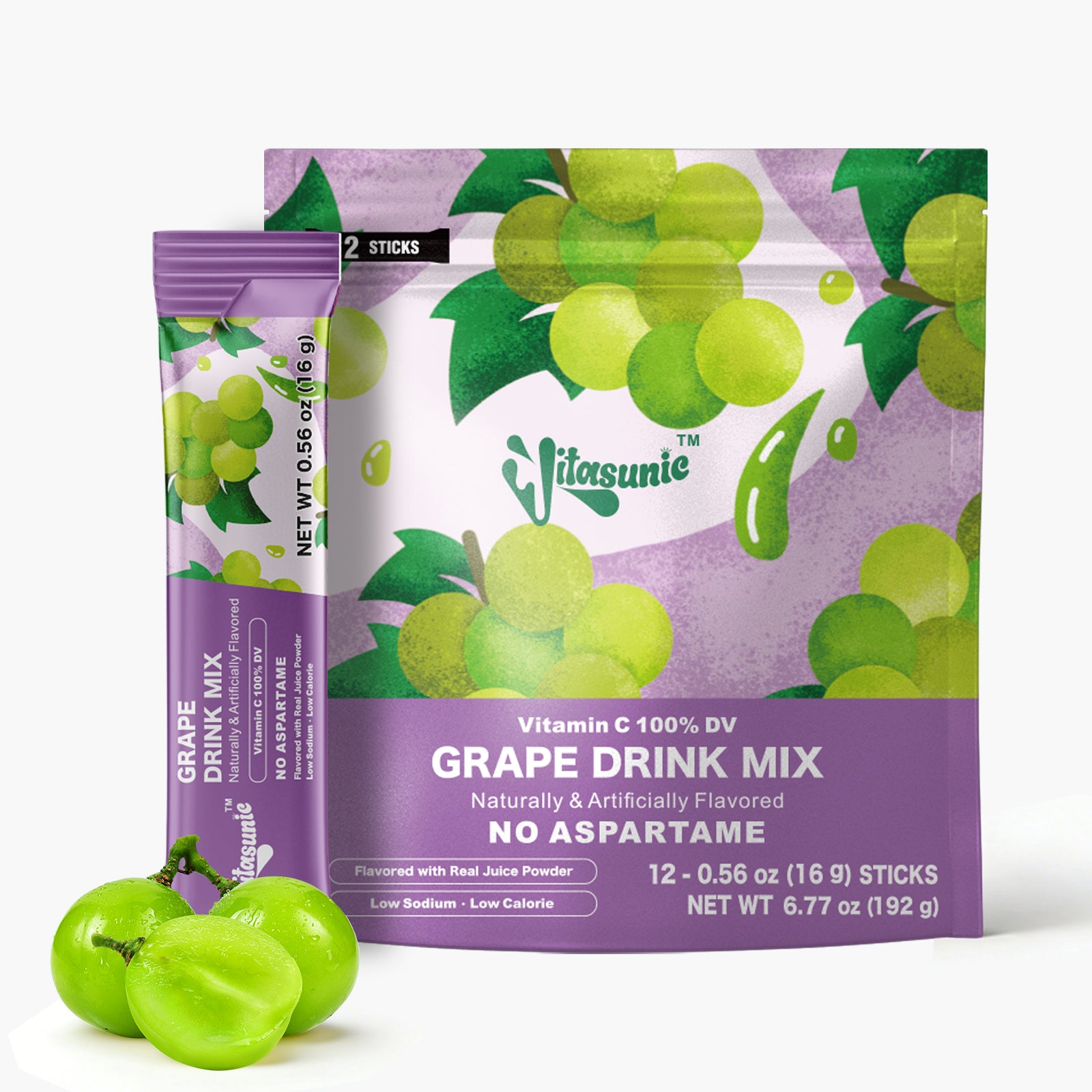 Grape Water Flavoring Drink Mix Packets