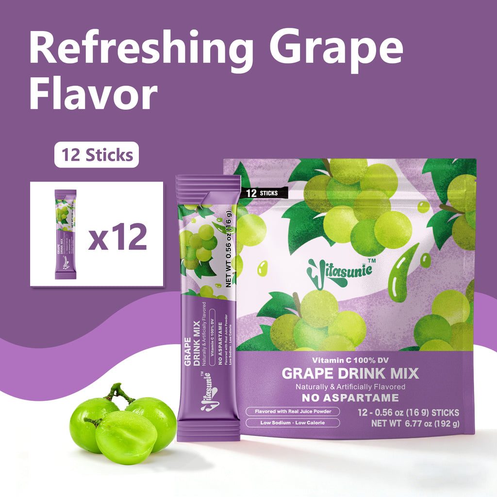 Grape Water Flavoring Drink Mix Packets