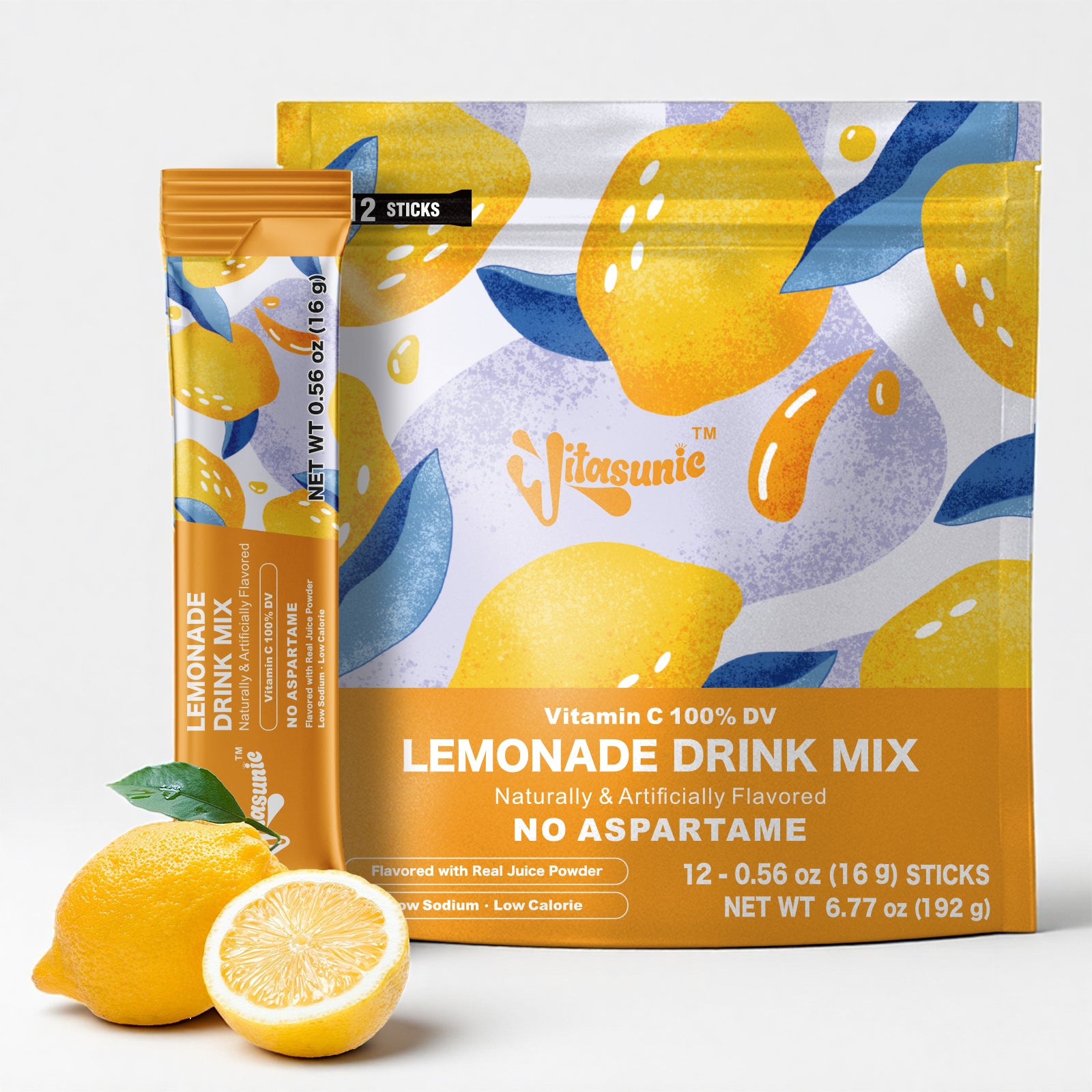 Lemonade Water Flavoring Drink Mix Packets