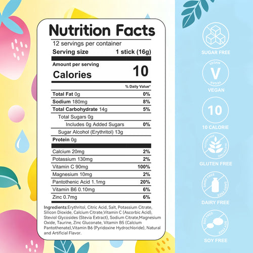 Lemonade Electrolyte Hydrating Drink Mix