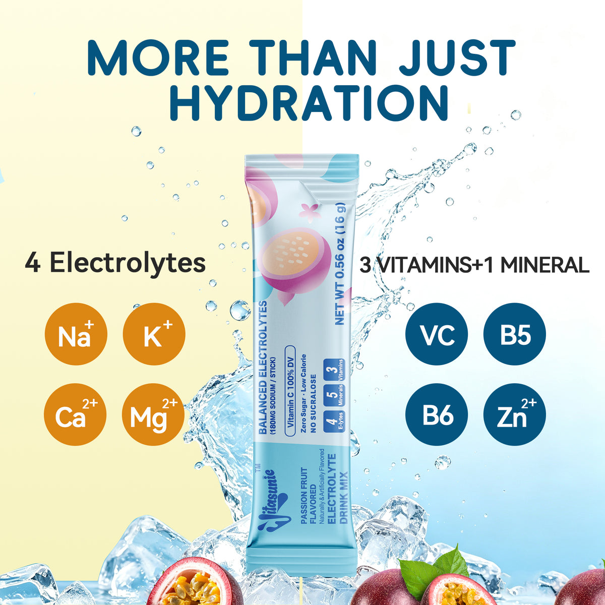 Passion fruit Electrolyte Hydrating Drink Mix
