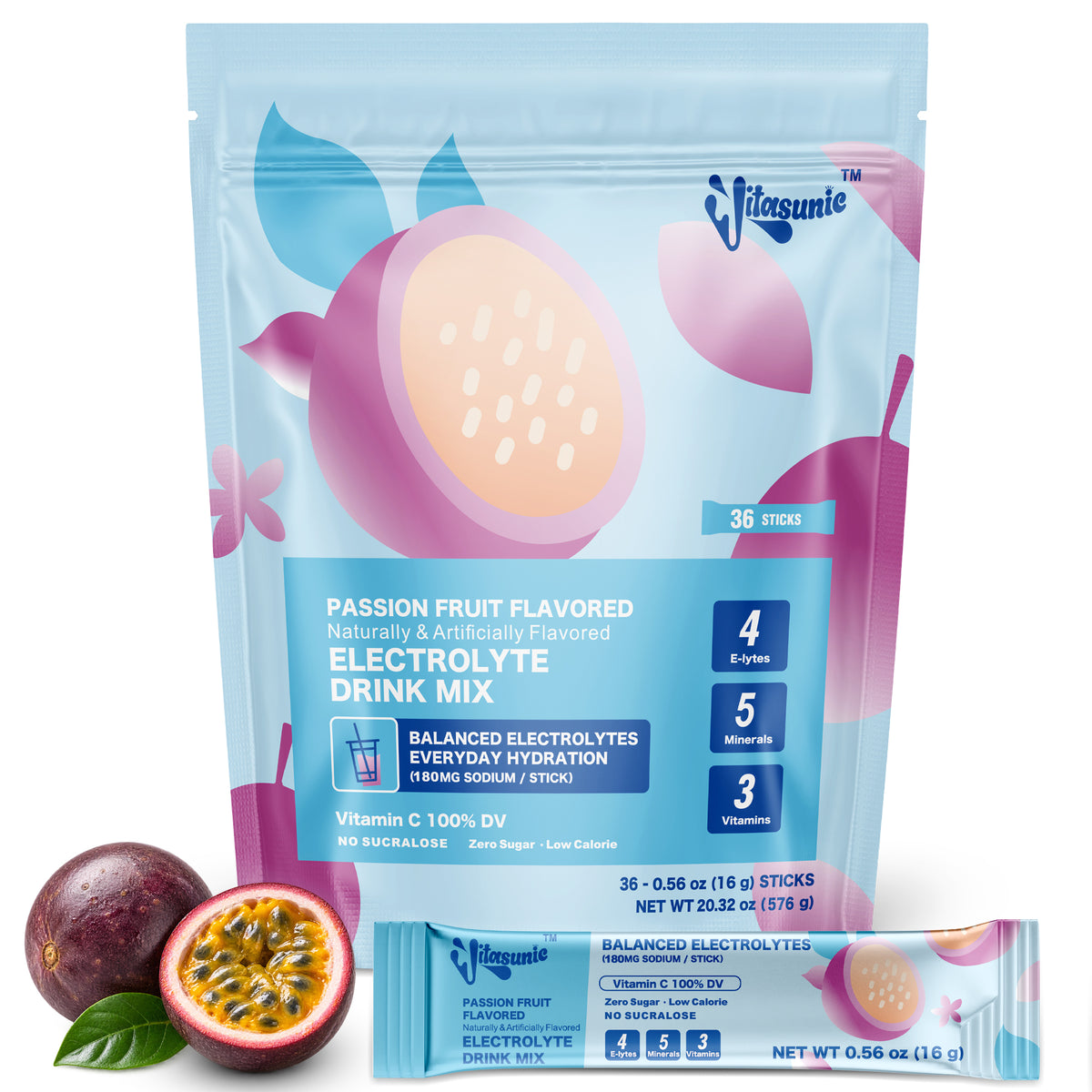 Passion fruit Electrolyte Hydrating Drink Mix