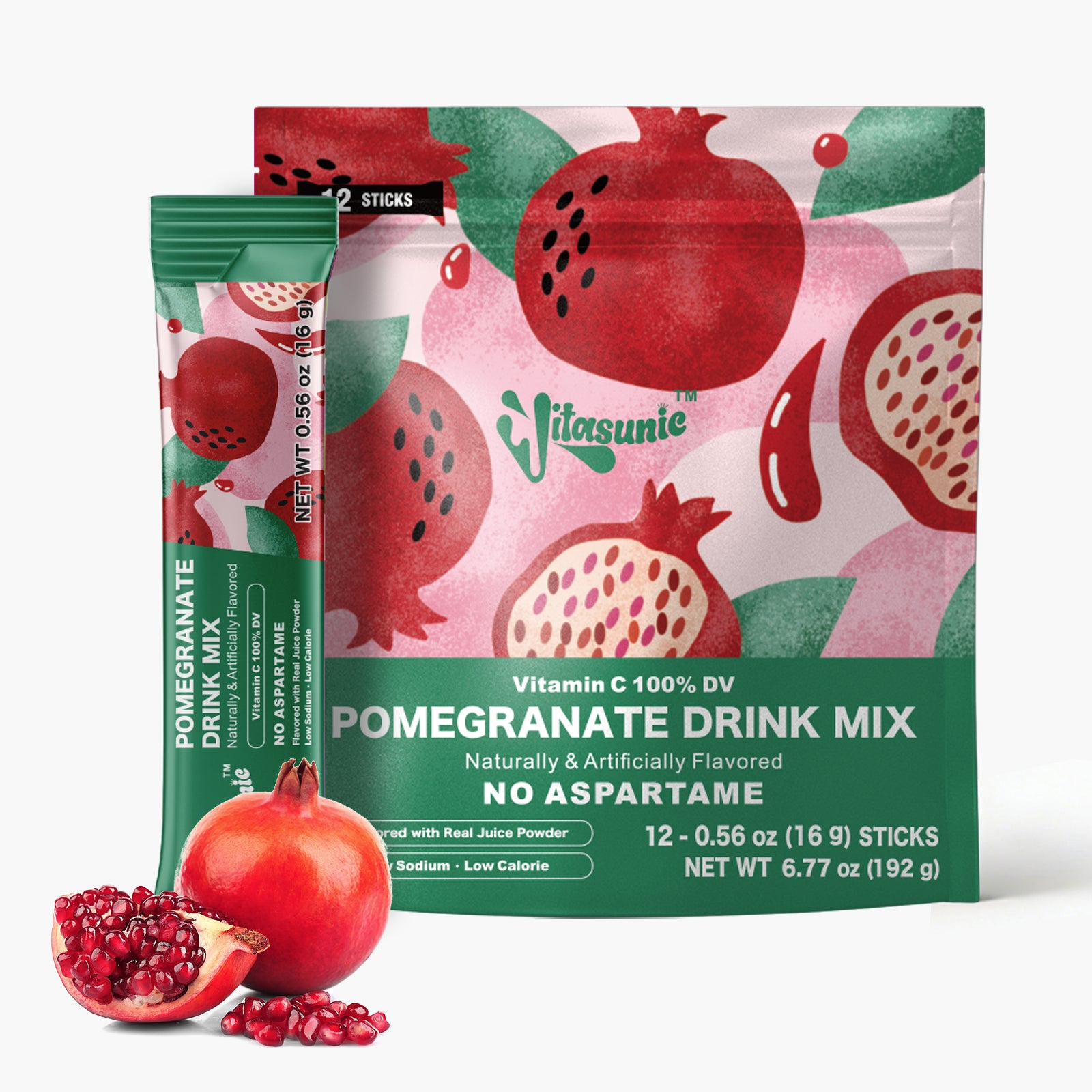 Pomegranate Water Flavoring Drink Mix Packets